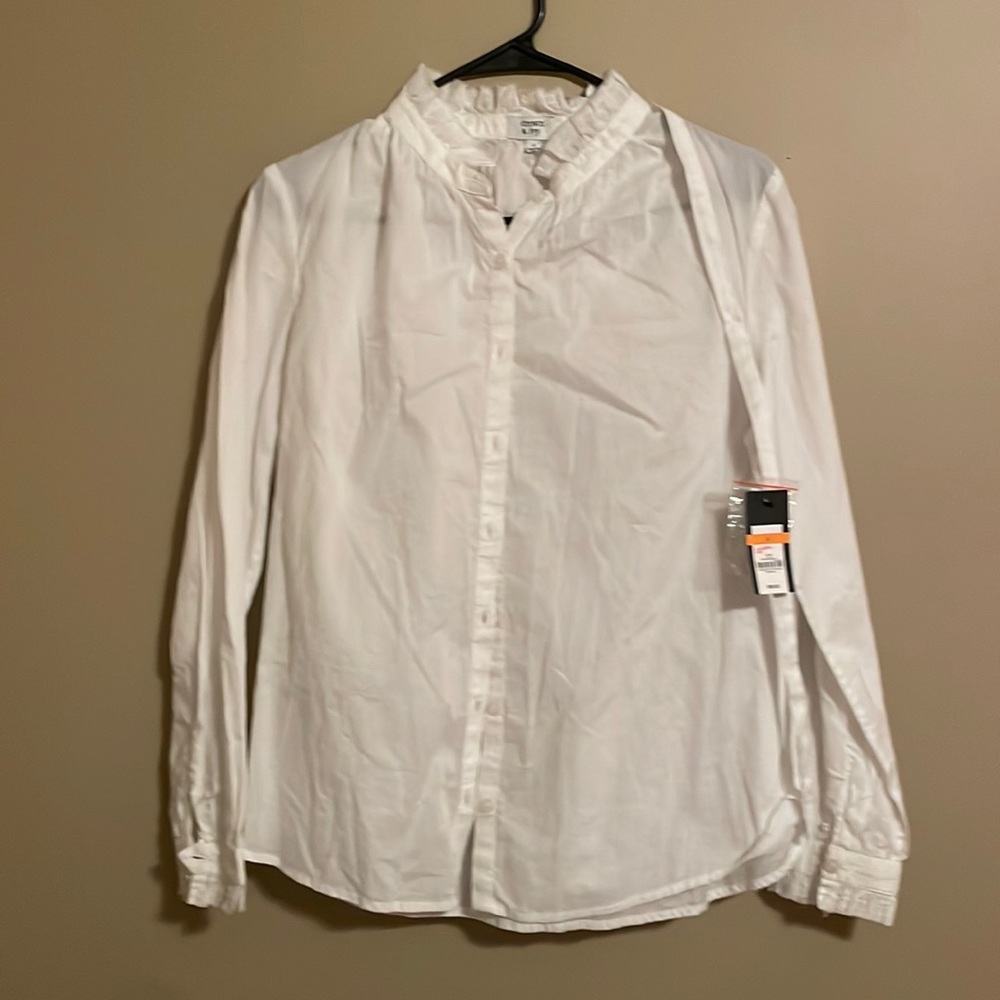 Crown & ivy. White dress shirt. NWT